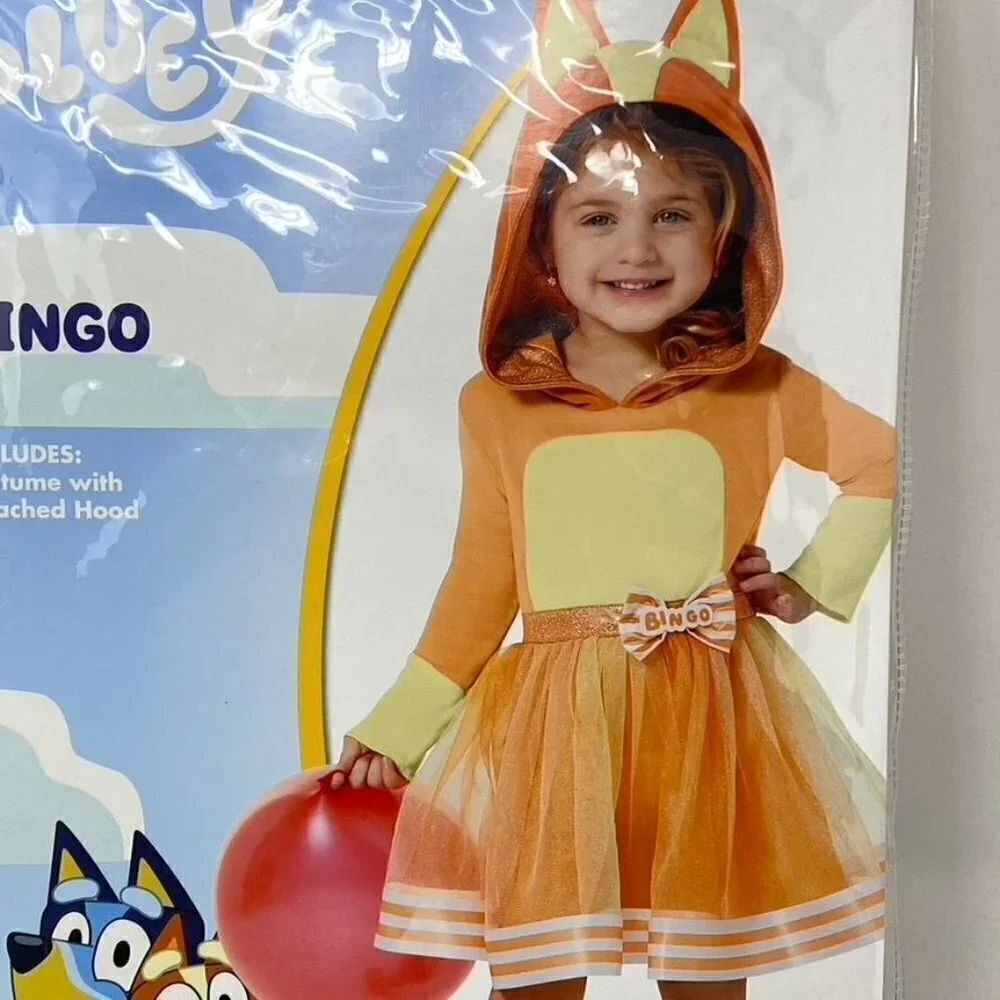 Spirit Halloween Toddler Girls Bingo Costume Dress Bluey Birthday Party